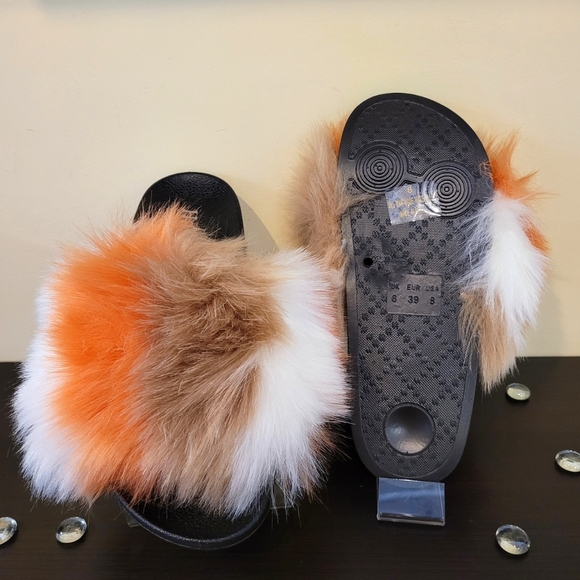 H2K Multicolor Fur Slides - Picture 3 of 4